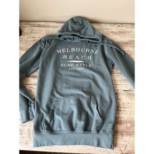 TRADING CO Melbourne Beach blue Sweatshirt Hoodie small womens unisex Florida